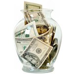 travel budget jar of money