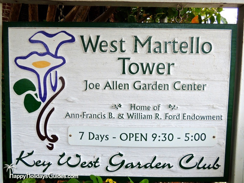 Key West Garden Club Sign