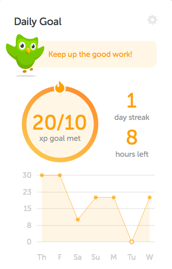 Duolingo Daily Goals