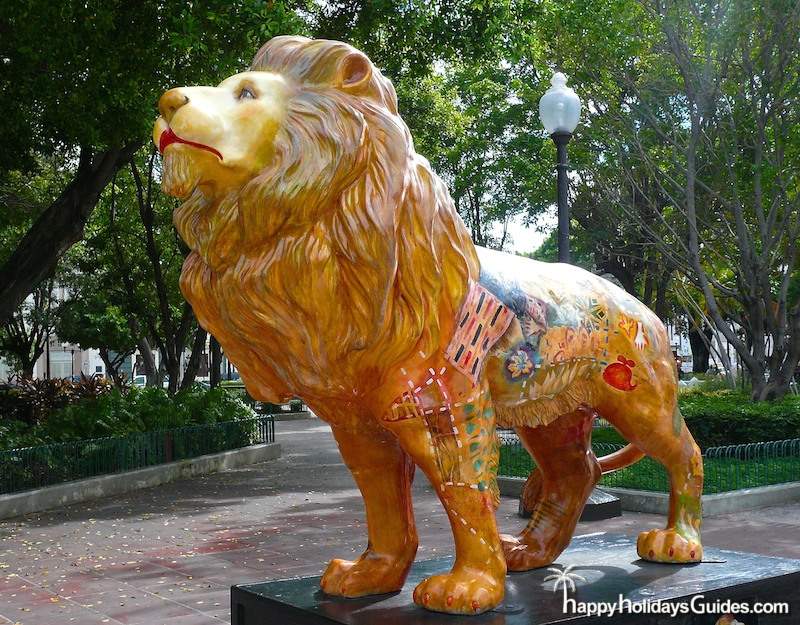 Ponce PR Lion Statue